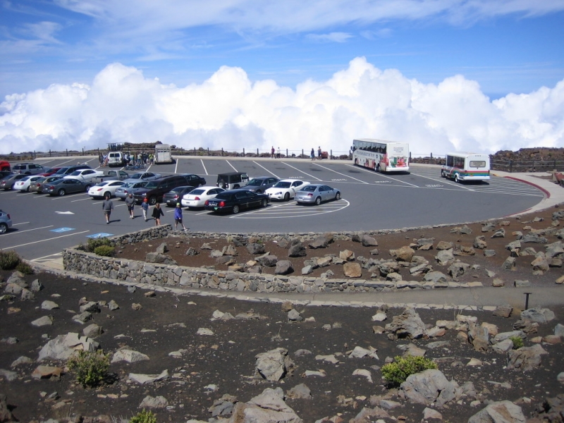 Parkplatz am Haleakala Crater