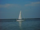 Segelboot vor Cuxhaven