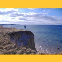 Yeti an der Steilk�ste